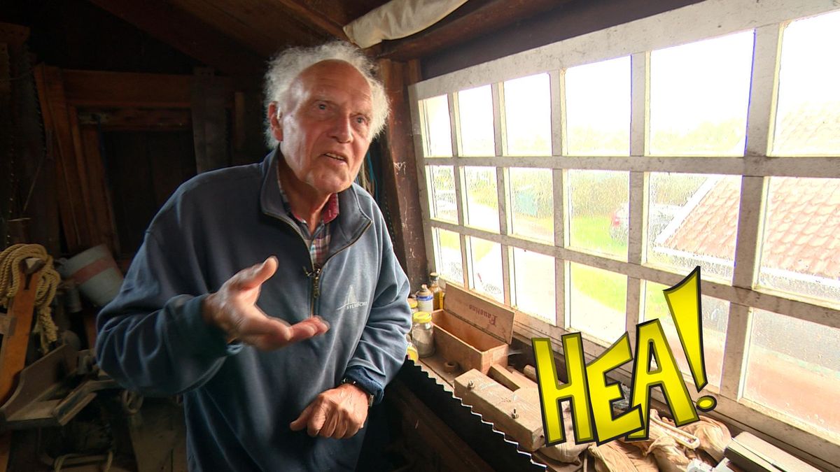 Molenaars uit heel het land komen naar Woudsend om van Jan (89) het vak te leren