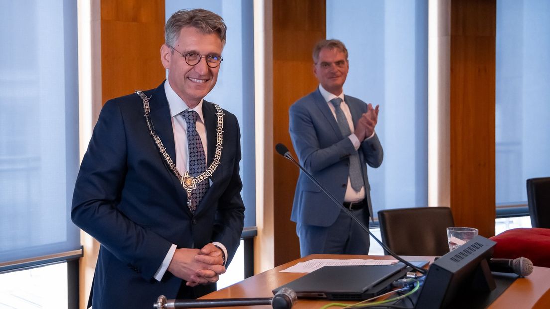 Burgemeester Wim Hillenaar van Maastricht.