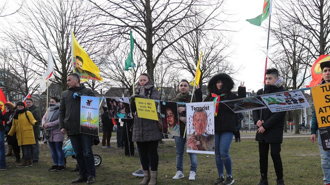 Demonstratie Koerden op Haagse Malieveld