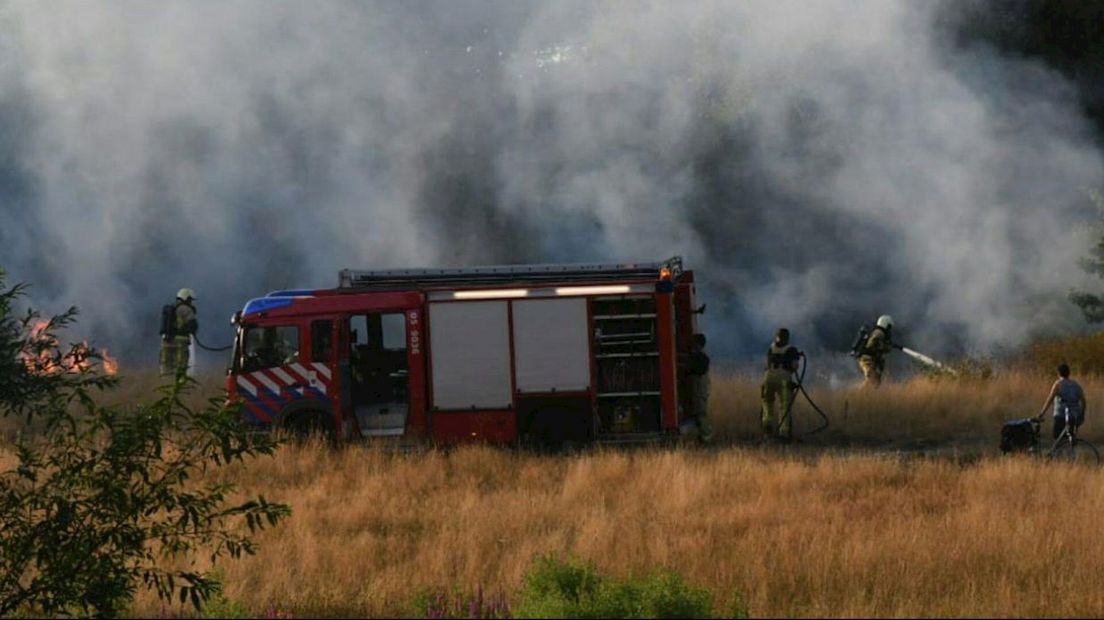 Natuurbrand in Enschede