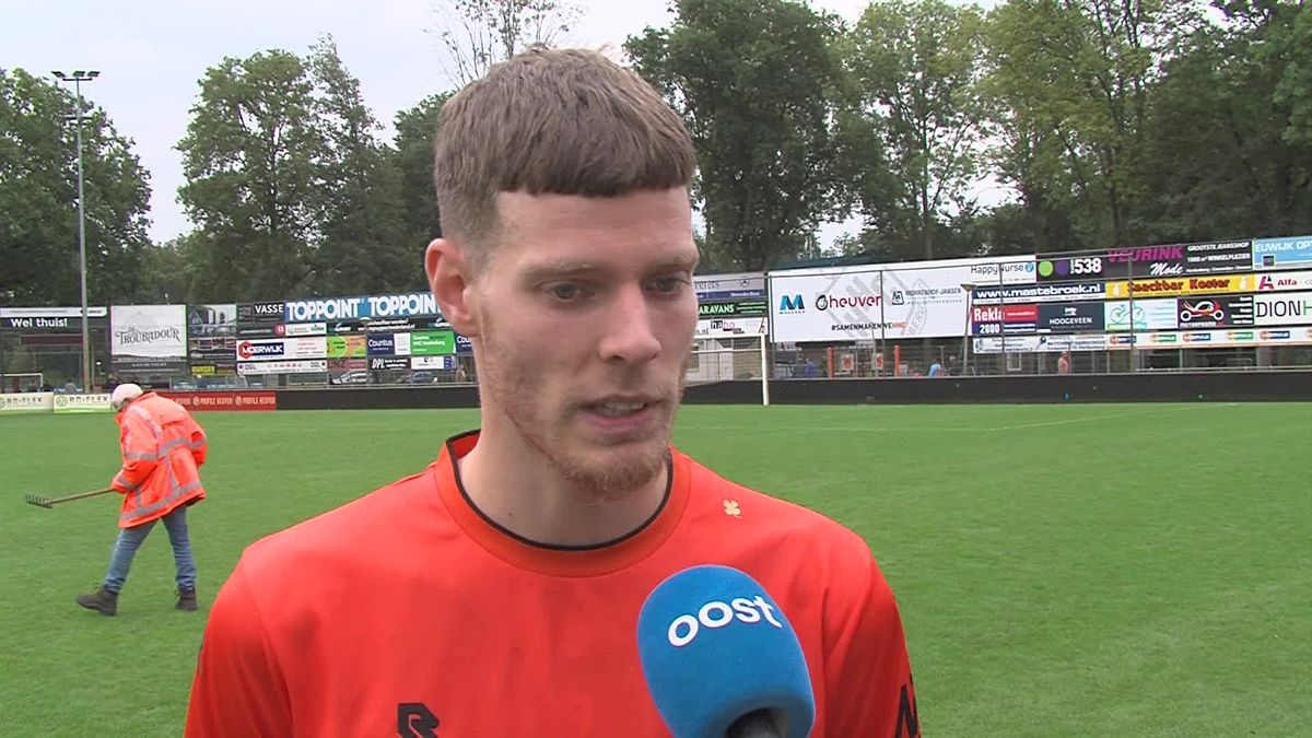 Giovanni Zwikstra na de eerste nederlaag van HHC Hardenberg
