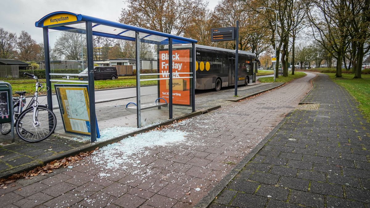 Meerdere bushokjes vernield in Emmen