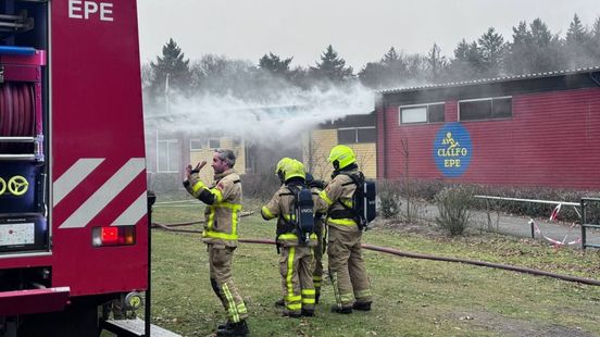 Brand in clubhuis van atletiekvereniging in Epe