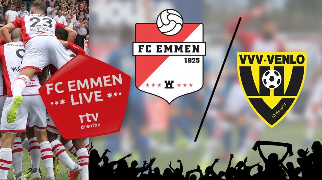 Volg hier het duel FC Emmen - VVV in de liveblog (Rechten: RTV Drenthe)