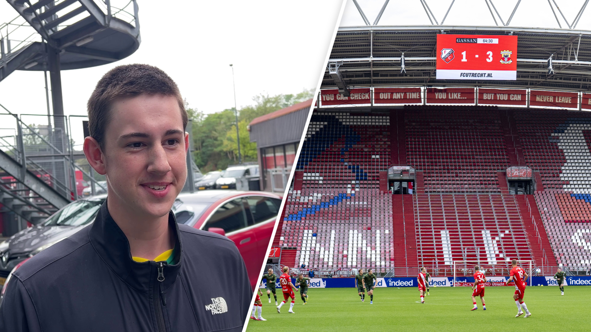Rowan en Valentijn kijken stiekem naar 26 minuten FC Utrecht tegen Go Ahead Eagles