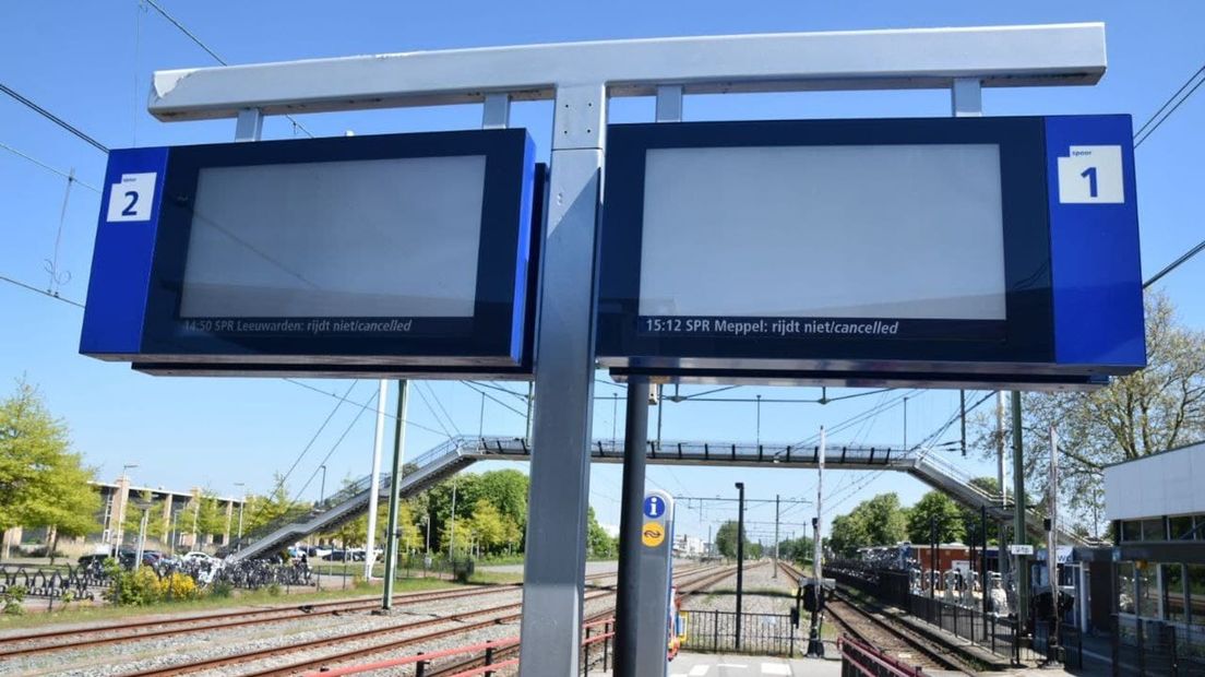 Op dit moment rijden er in heel Nederland vrijwel geen treinen