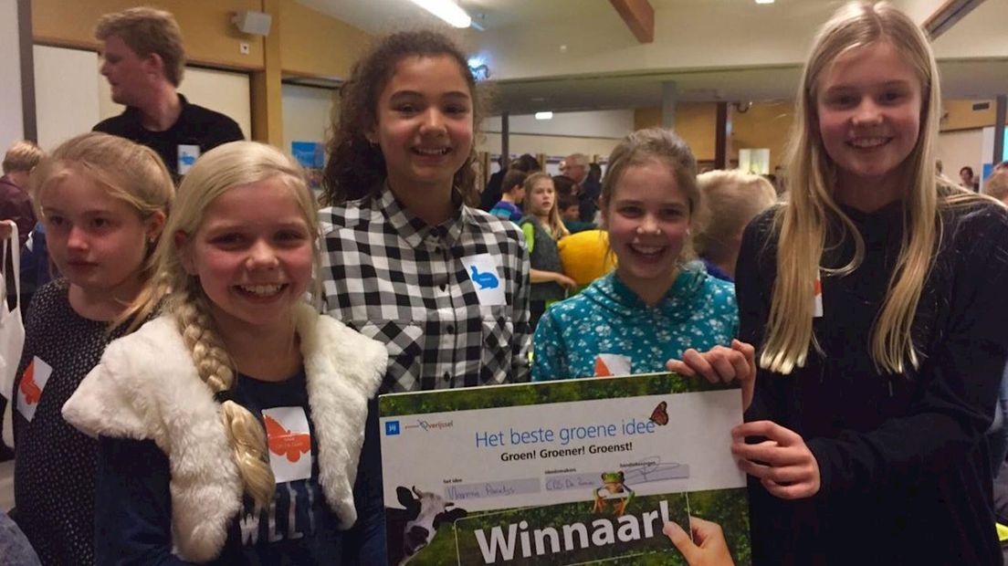 De winnaars van de ontwerpwedstrijd Groen! Groener! Groenst!