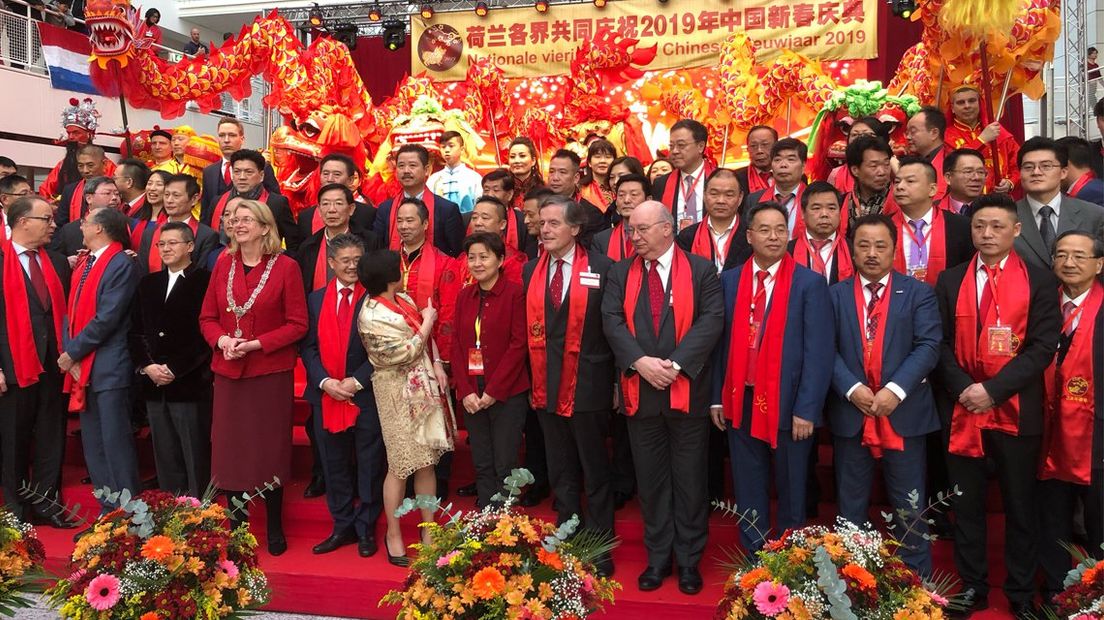 Opening van festiviteiten voor Chinees nieuwjaar