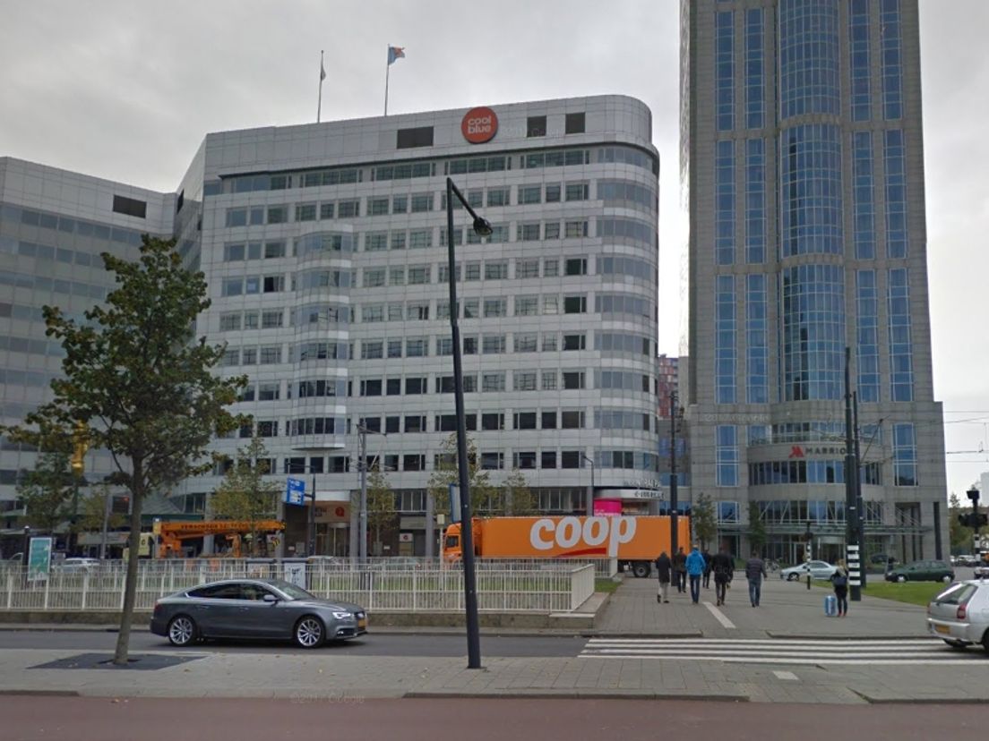 Het hoofdkantoor van Coolblue aan het Weena in Rotterdam