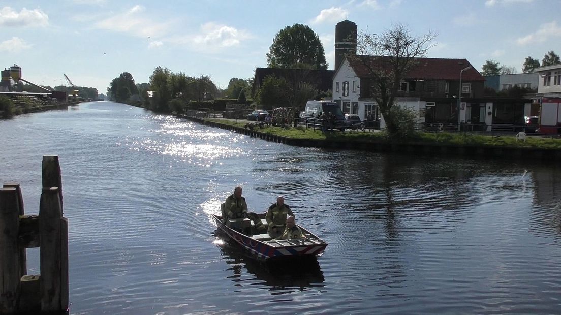 Ook in Hoogeveen was een melding van een ree in het kanaal