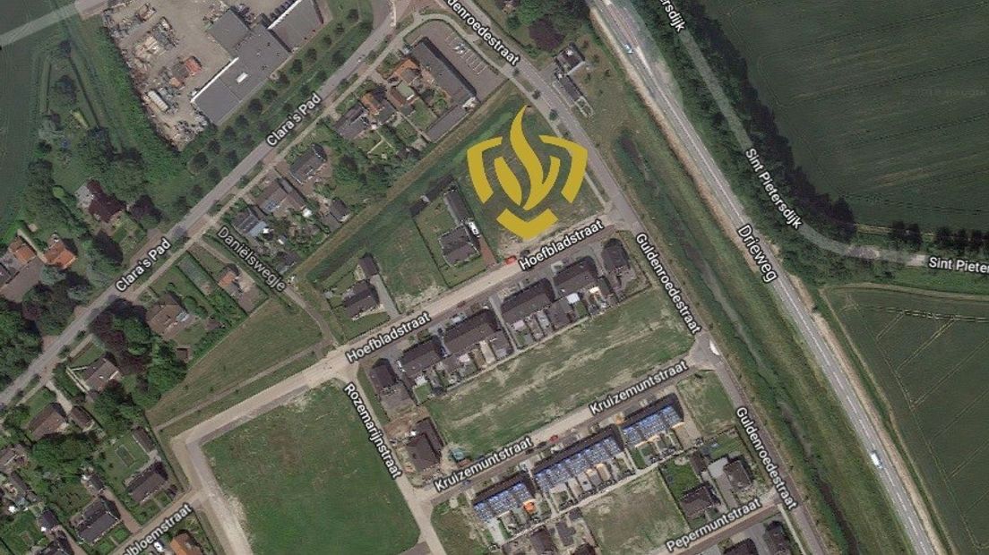 Locatie van de nieuwe brandweerkazerne