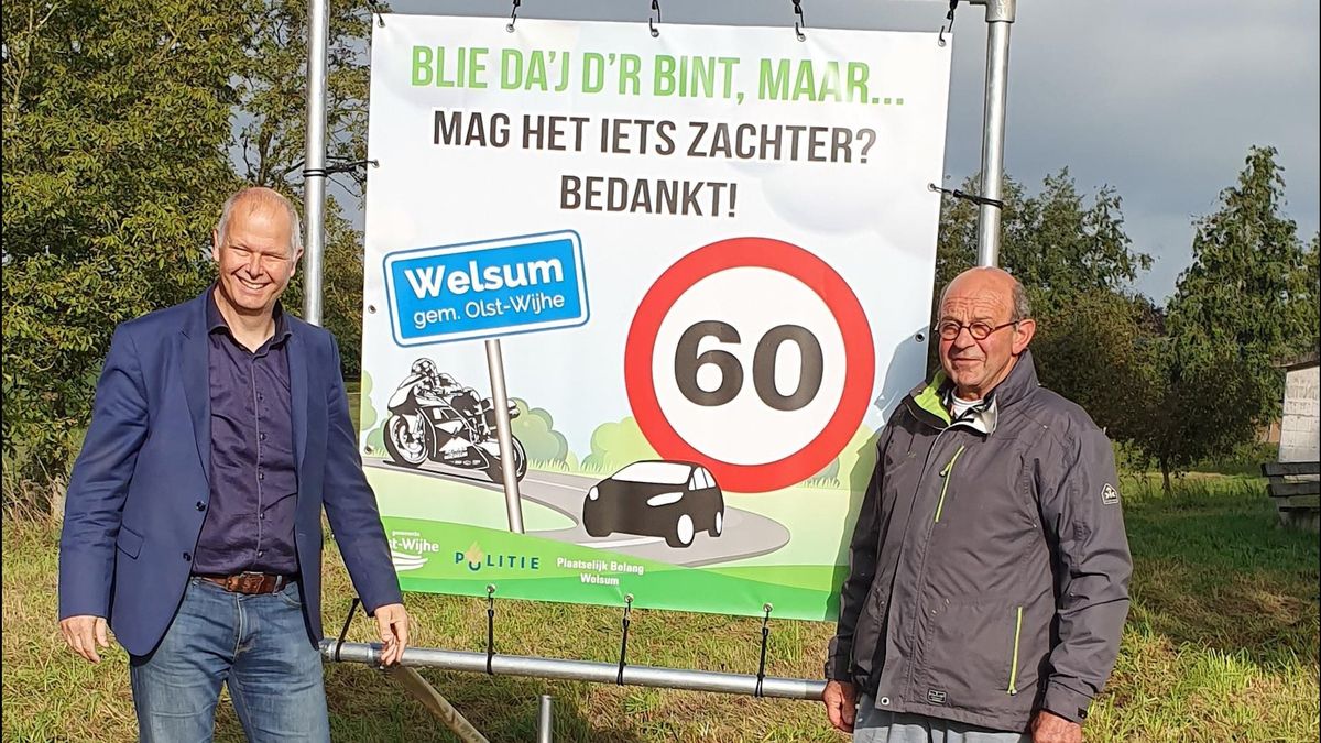 Welsum is hardrijders en toeterende voorbijgangers zat: 'Mag het iets zachter?'
