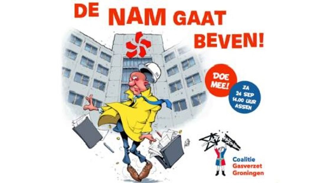 Coalitie Gasverzet Groningen wil de NAM laten beven (Rechten: Coalitie Gasverzet Groningen)