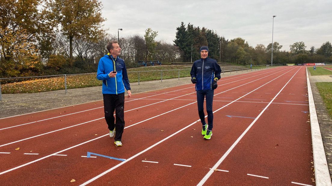 Trainer Henk Hartman en Egbert Zijlstra (Rechten: Janet Oortwijn/RTV Drenthe)