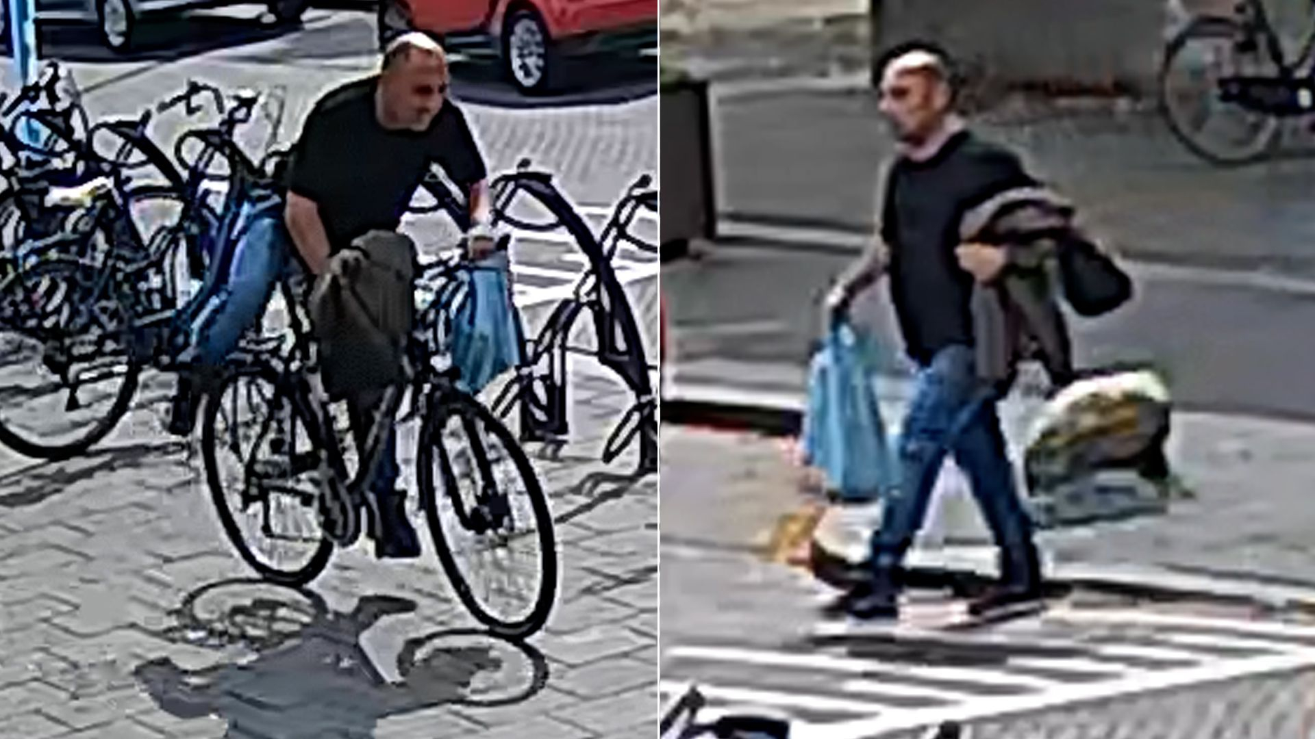 Dief steelt fiets bij Albert Heijn: zadel véél te hoog voor hem