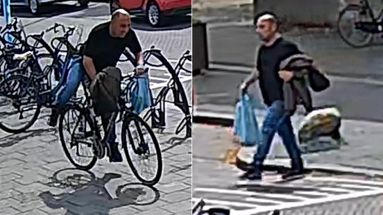Dief steelt fiets bij Albert Heijn: zadel véél te hoog voor hem