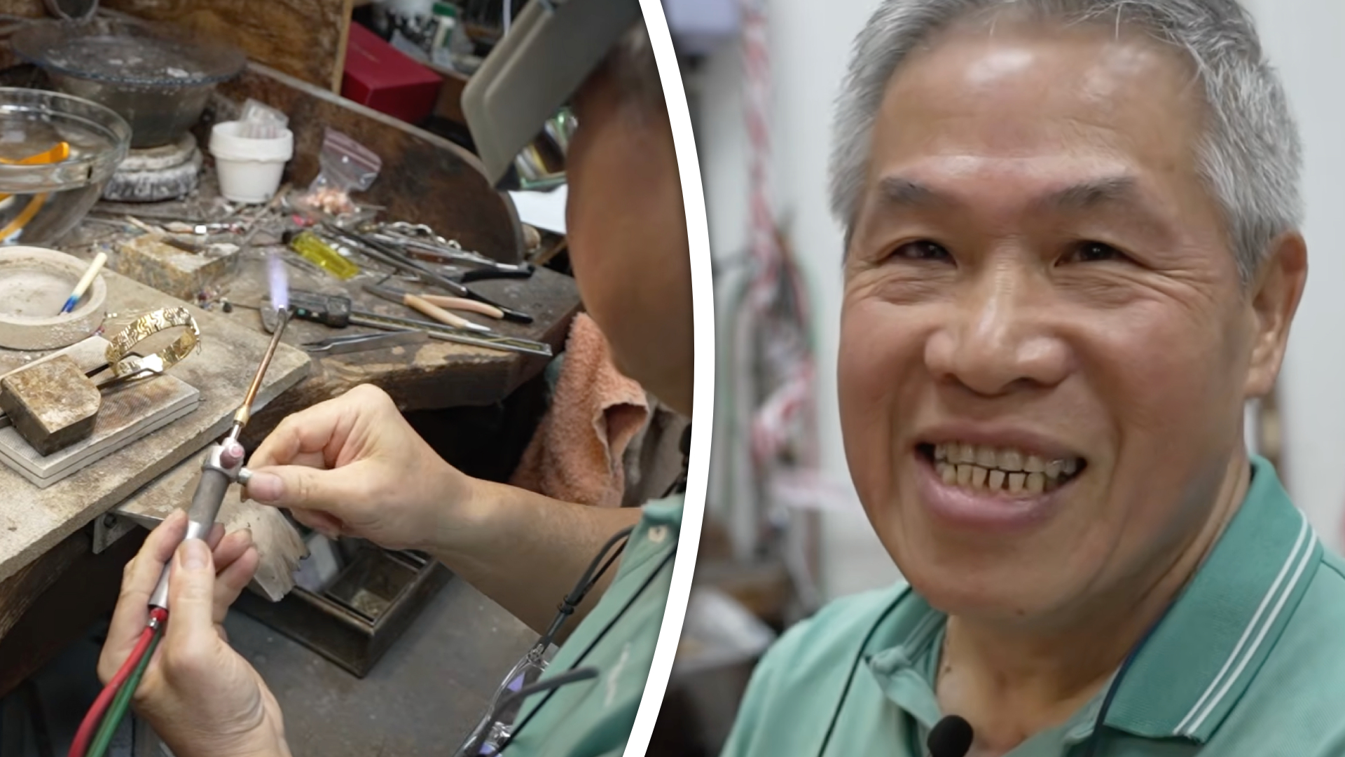 Linh werkt al veertig jaar als goudsmid bij juwelier Eldorado