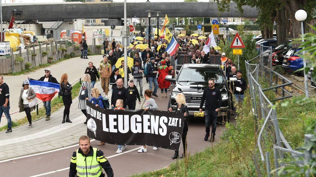 In oktober was er ook al een coronaprotest in Utrecht