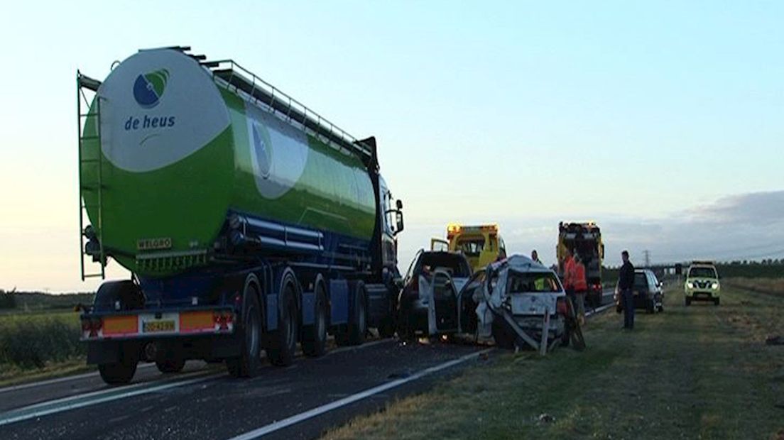 ongeval N50 bij Kampen