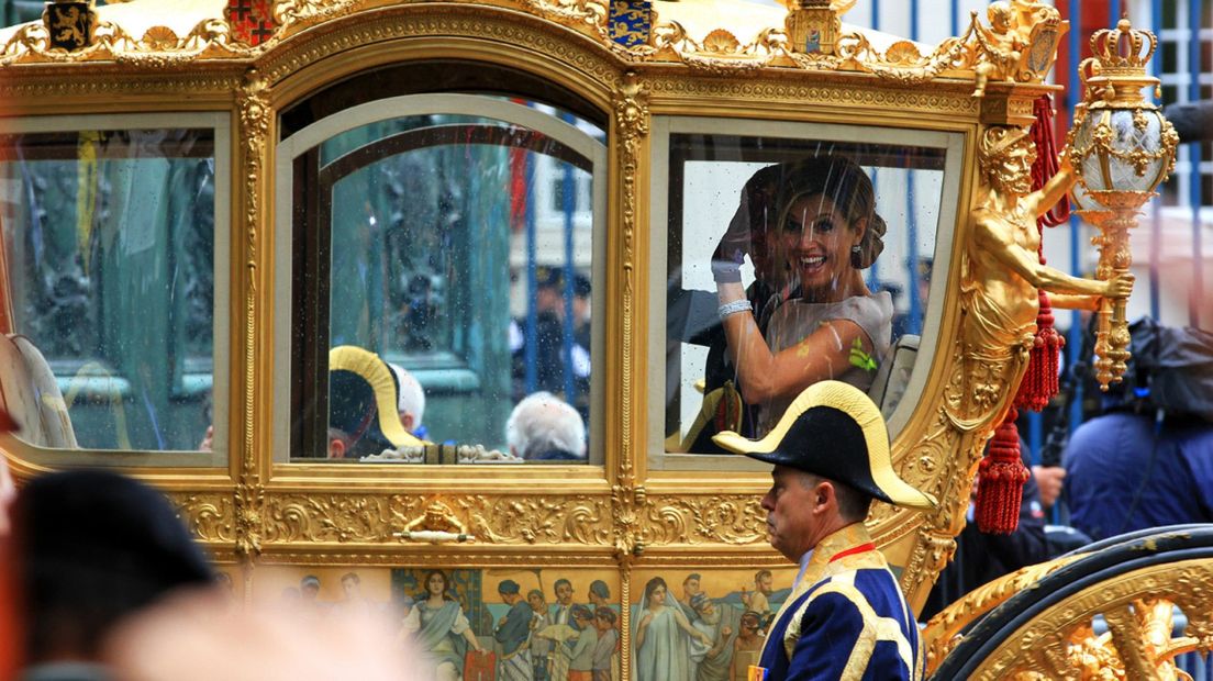 Gouden Koets op weg naar Ridderzaal.