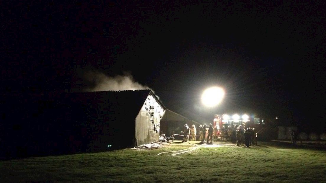 Brand in schuur Heeten
