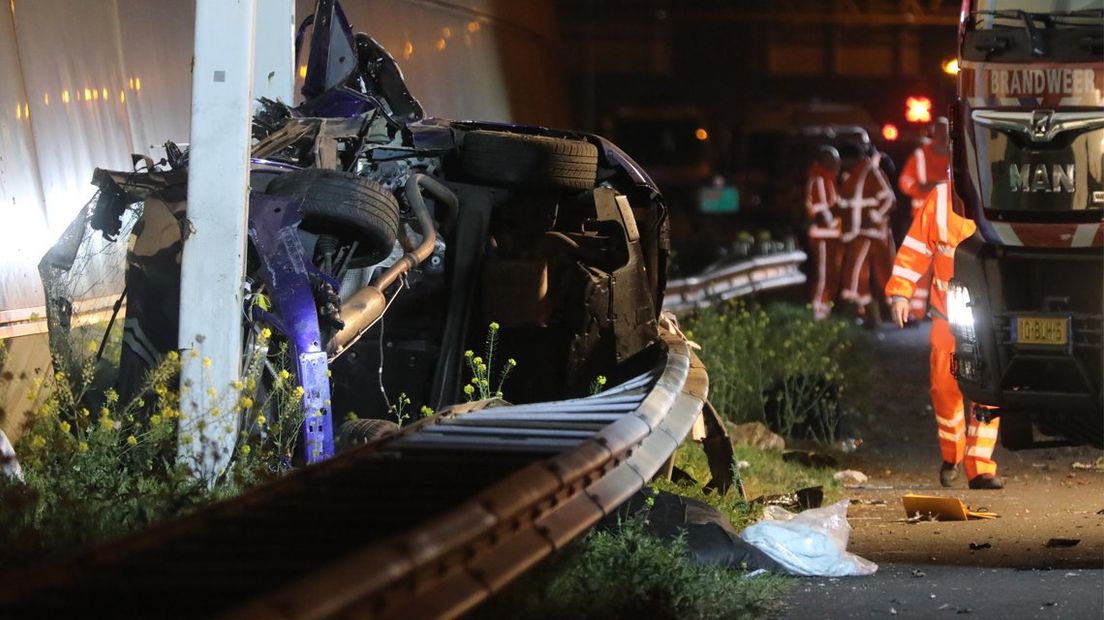 Dodelijk ongeval op de A12 in Den Haag.