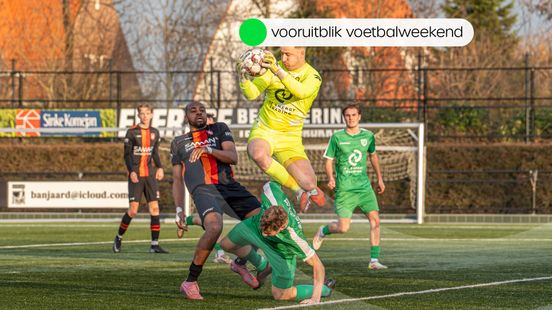 Deze wedstrijden worden vanmiddag en morgen gespeeld in het amateurvoetbal Nieuws