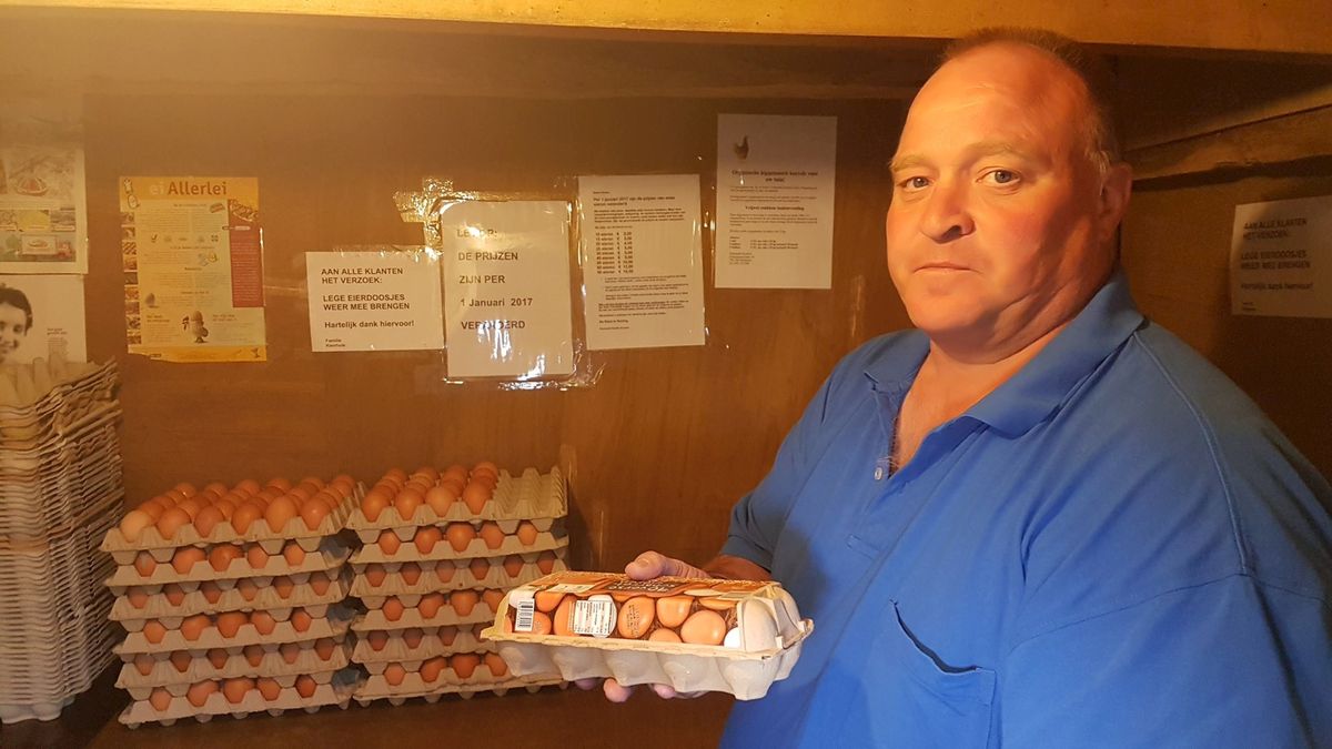 Kippenboer Kienhuis in Tilligte lacht weer, verkoop eieren morgen van start