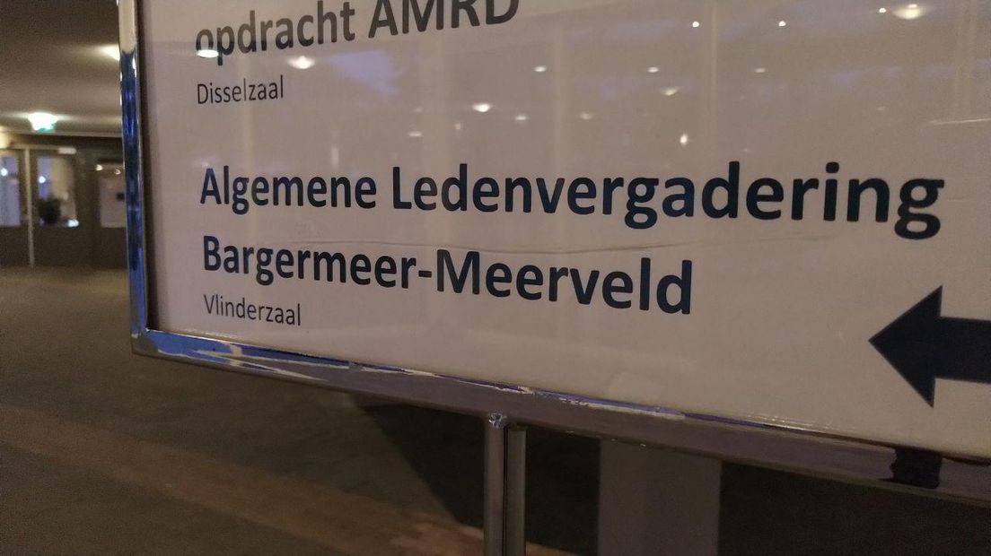 Vanavond was er een ledenvergadering van Bargermeer-Meerveld (Rechten: RTV Drenthe/Erwin Kikkers)