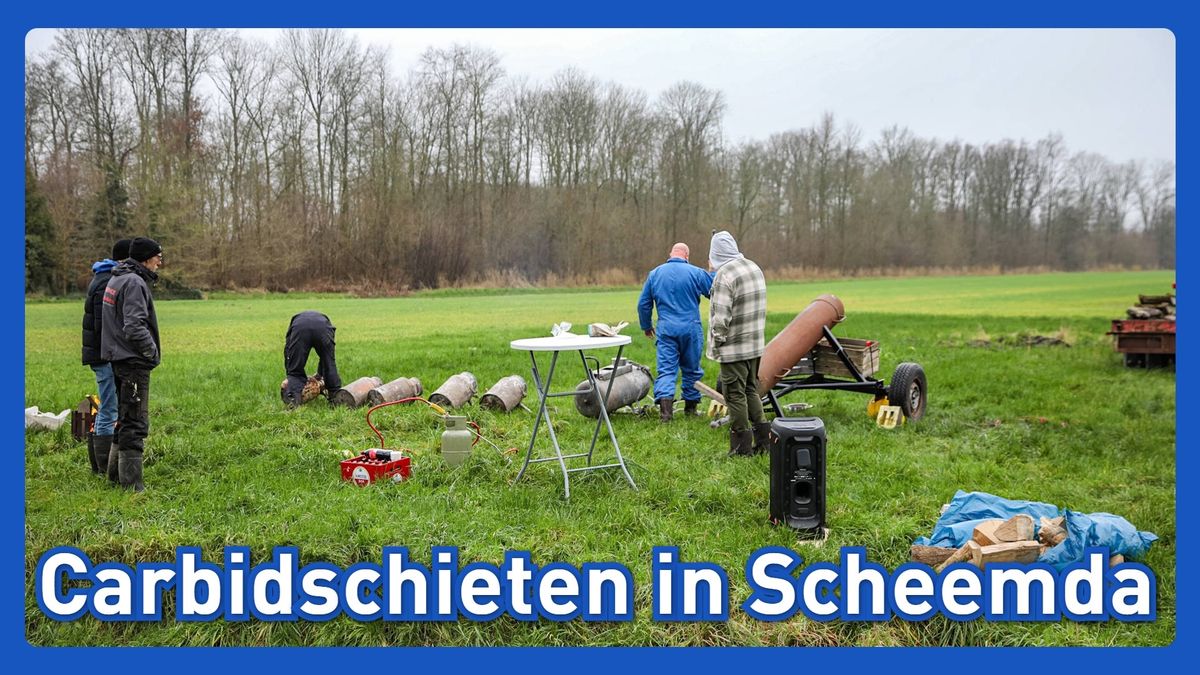 Carbidschieten in Scheemda