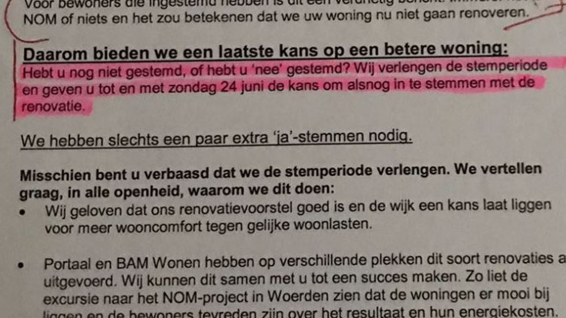 Er is grote onenigheid in de Nijmeegse volkswijk Waterkwartier. Het ene deel van de bewoners is vóór een renovatie, maar een ander tegen. Die laatste groep zou zo intimiderend te werk gaan dat veel voorstanders hun stem niet durven uit te brengen.