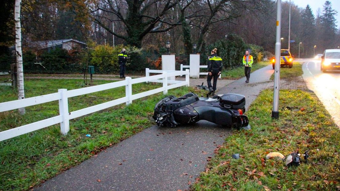 Motorrijder gewond na ongeluk