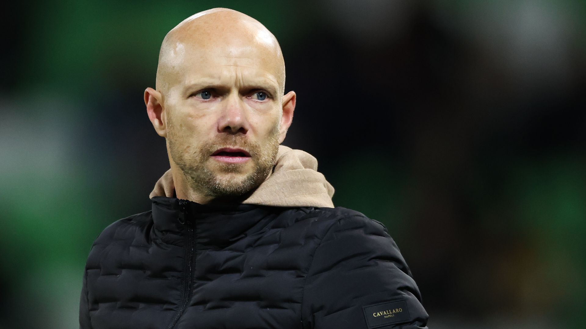 Een zorgelijke blik tijdens het verloren bekerduel tegen Spakenburg