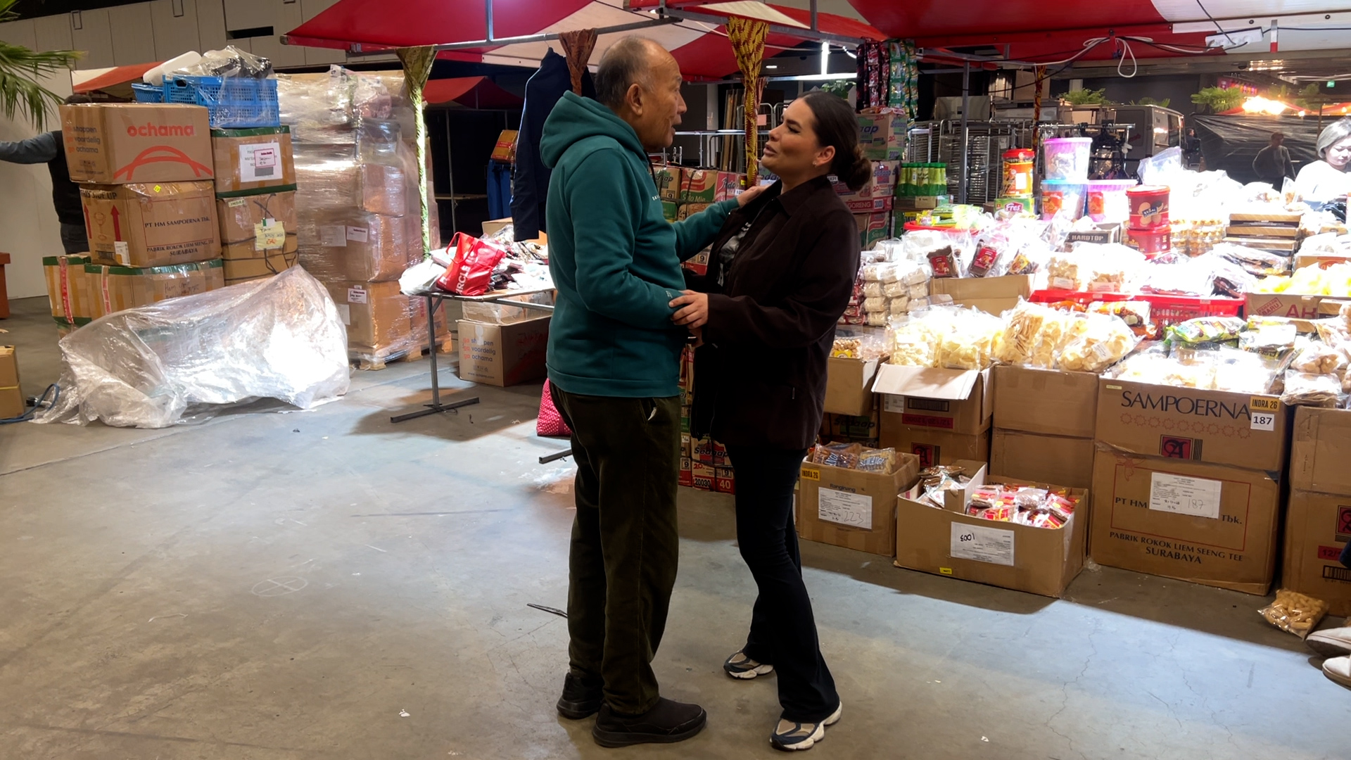 Maxime in de voorbereiding van de Pasar Malam