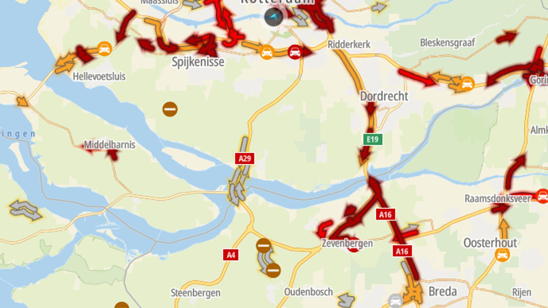 de Moerdijkbrug staat helemaal vast