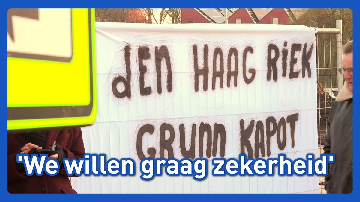 Wegblokkade uit protest