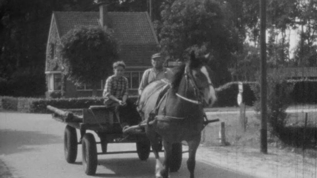 Paard met wagen in Heerde - still uit de film