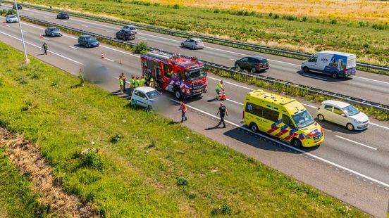 Drukke avondspits door ongeluk, A12 loopt vast