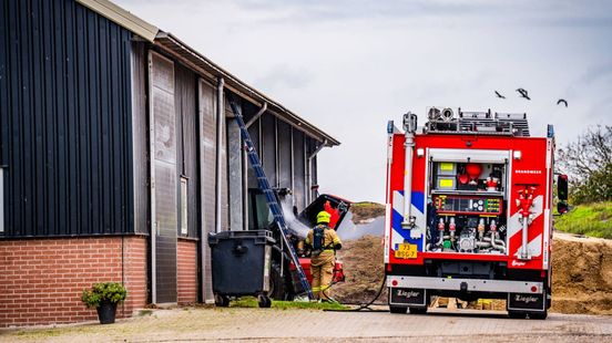 Graafmachine in brand