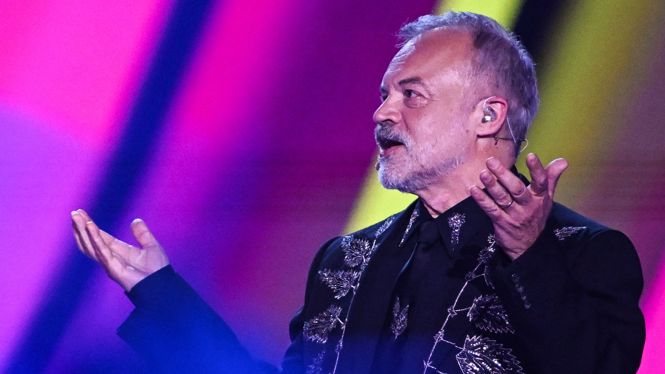 Graham Norton was vorig jaar een van de presentatoren van het Songfestival