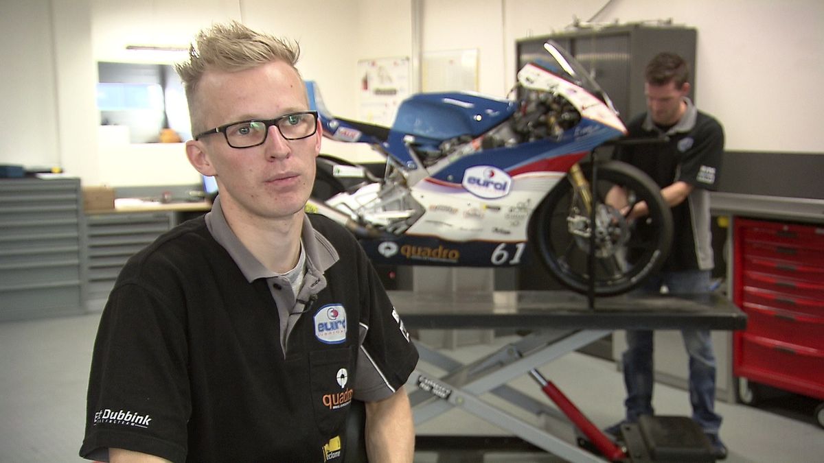 Motorcoureur Ernst Dubbink tweede in IDM Moto3 op Nürburgring