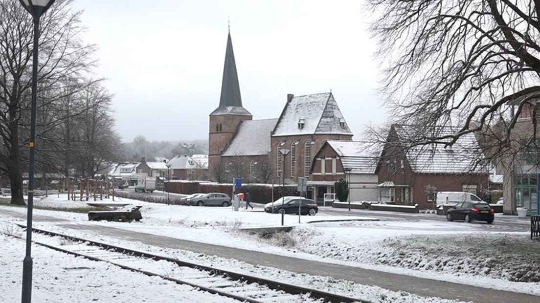 Groesbeek in de sneeuw van woensdag.