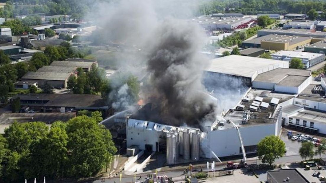 Grote brand bij Pré Pain in Oldenzaal