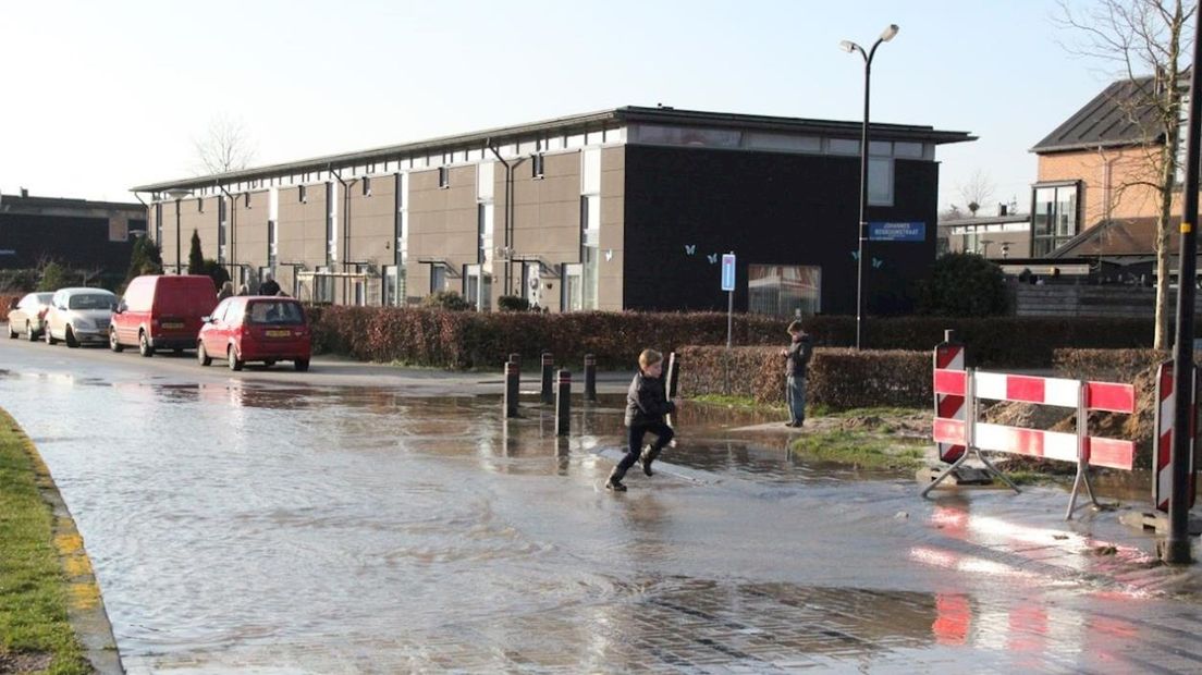 Wateroverlast in de Anton Mauvestraat