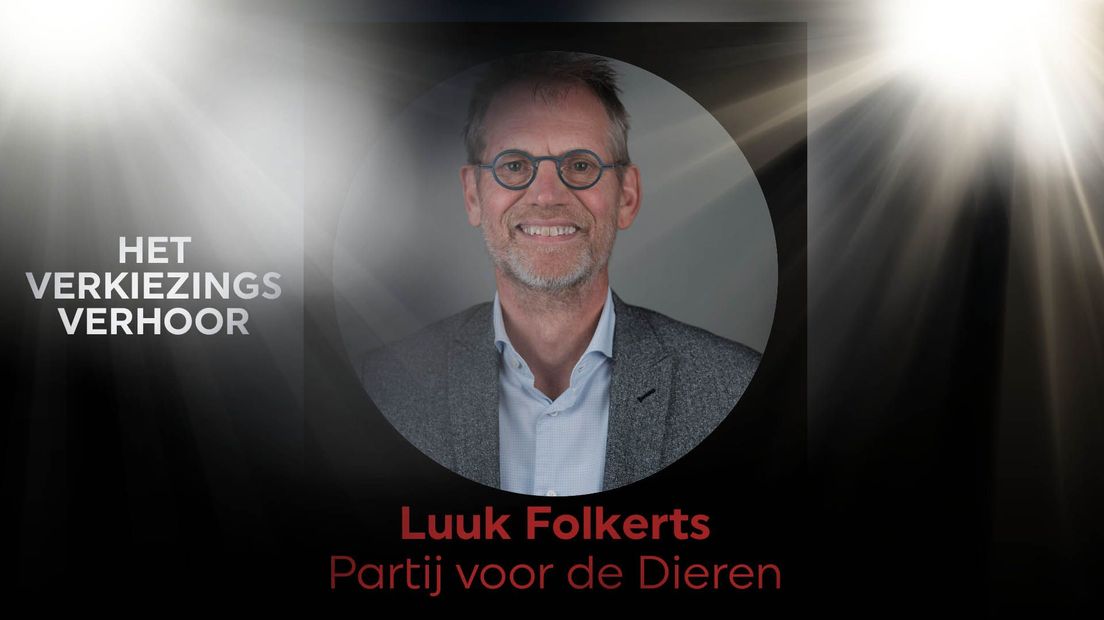 Luuk Folkerts, lijsttrekker Partij voor de Dieren