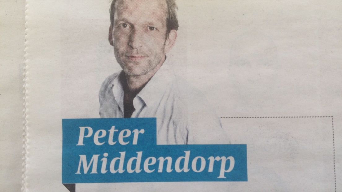 Columnist Peter Middendorp (Rechten: archief RTV Drenthe)