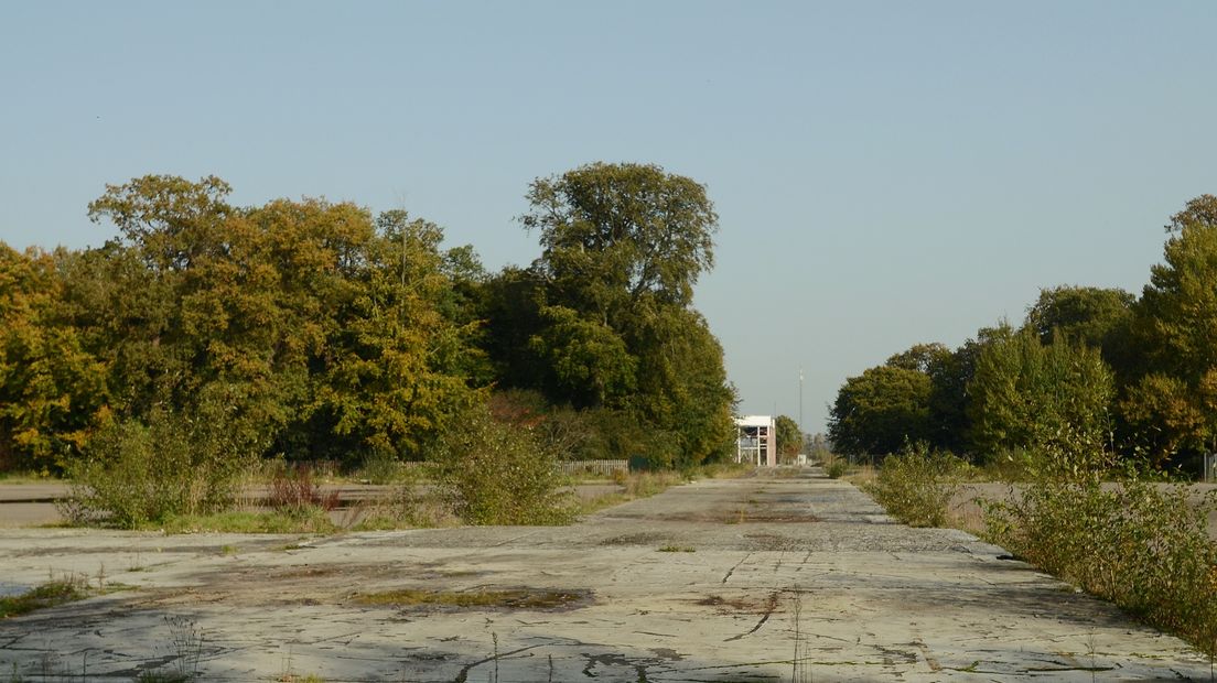 Het braakliggende stuk grond van de voormalige Prins Bernardhoeve in Zuidlaren (Rechten: Jeroen Kelderman/RTV Drenthe)