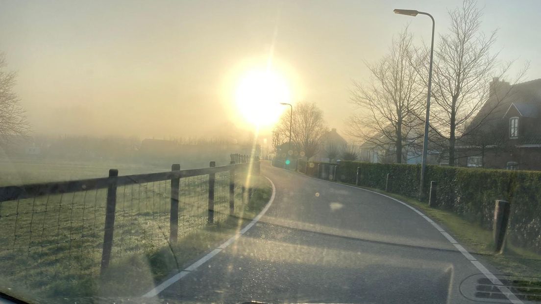 Mist vanochtend, onderweg naar de redactie van RTV Utrecht