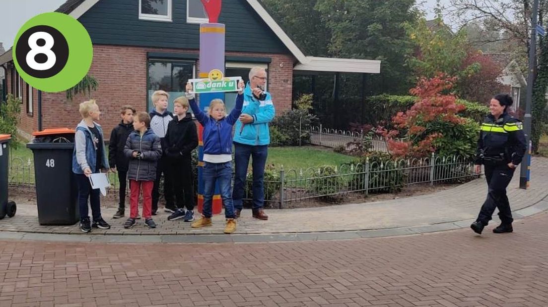 Schoolkinderen in actie.