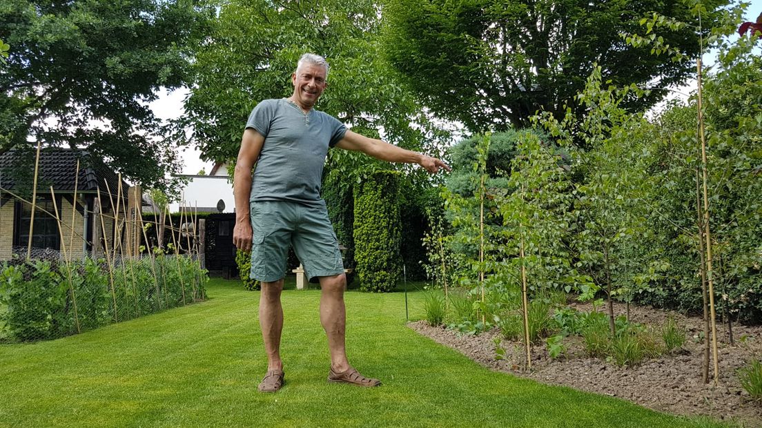 De nieuwe plek voor de slagboom.